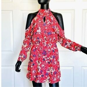 NEW Parker Red Floral Dress size M